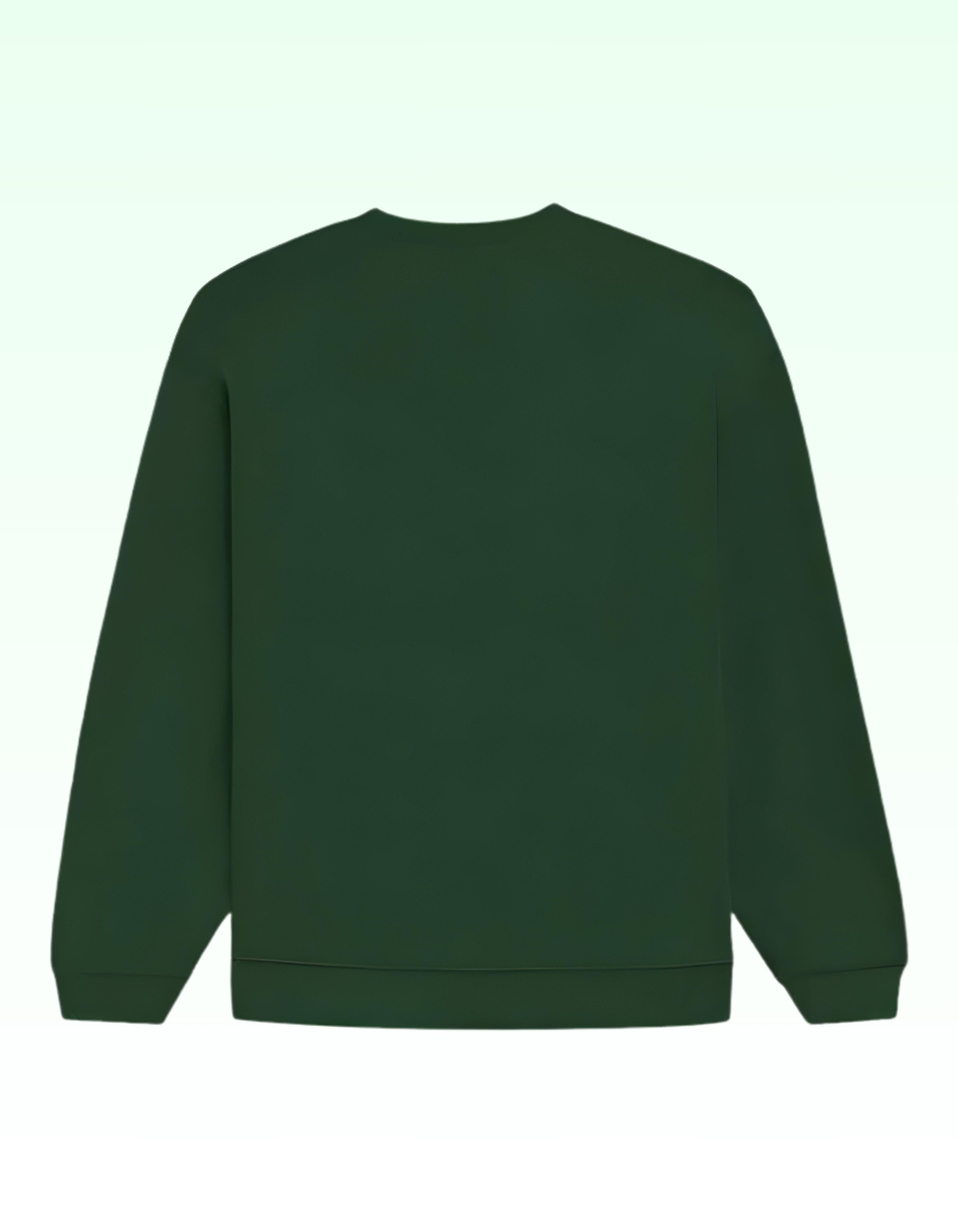 Green Nirvana Printed Oversized Sweatshirt