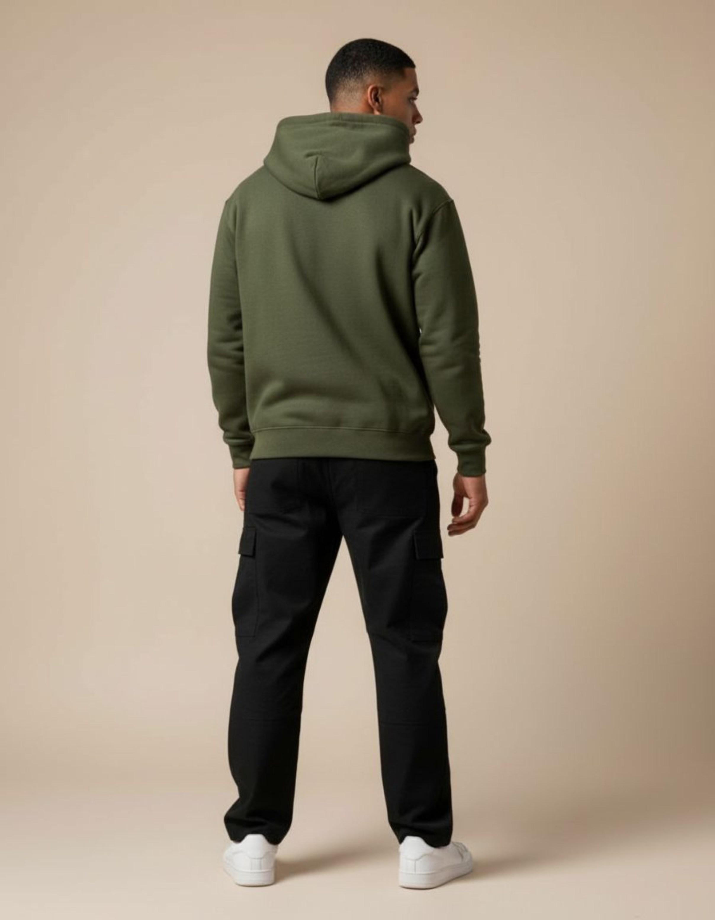 Solid Olive Green Hoodie