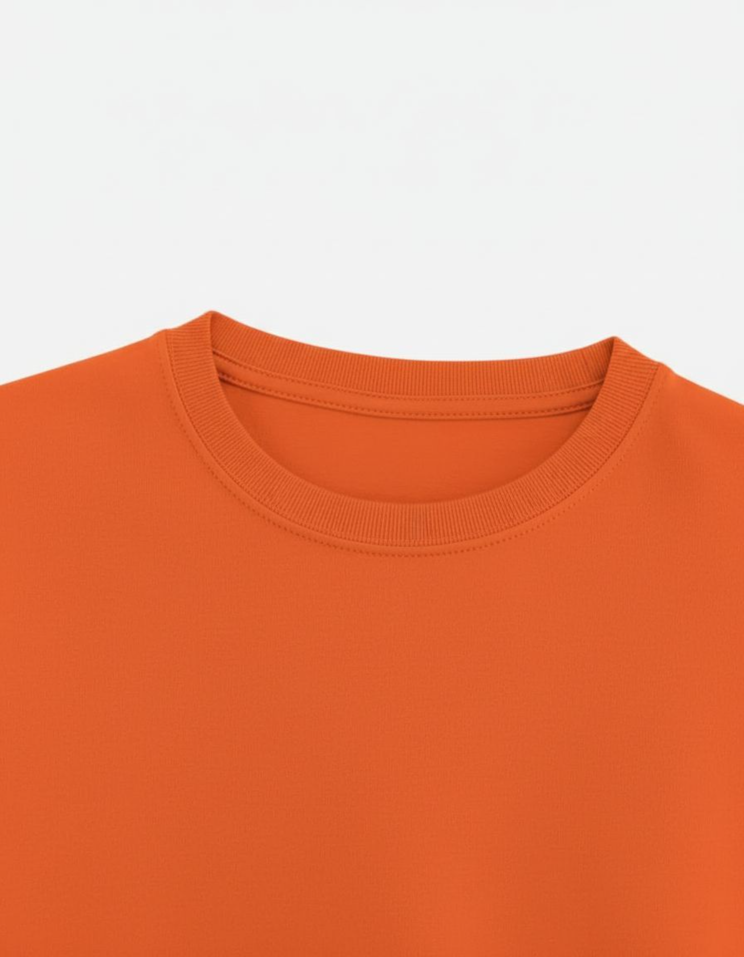 Solid Orange Regular Fit T-Shirt