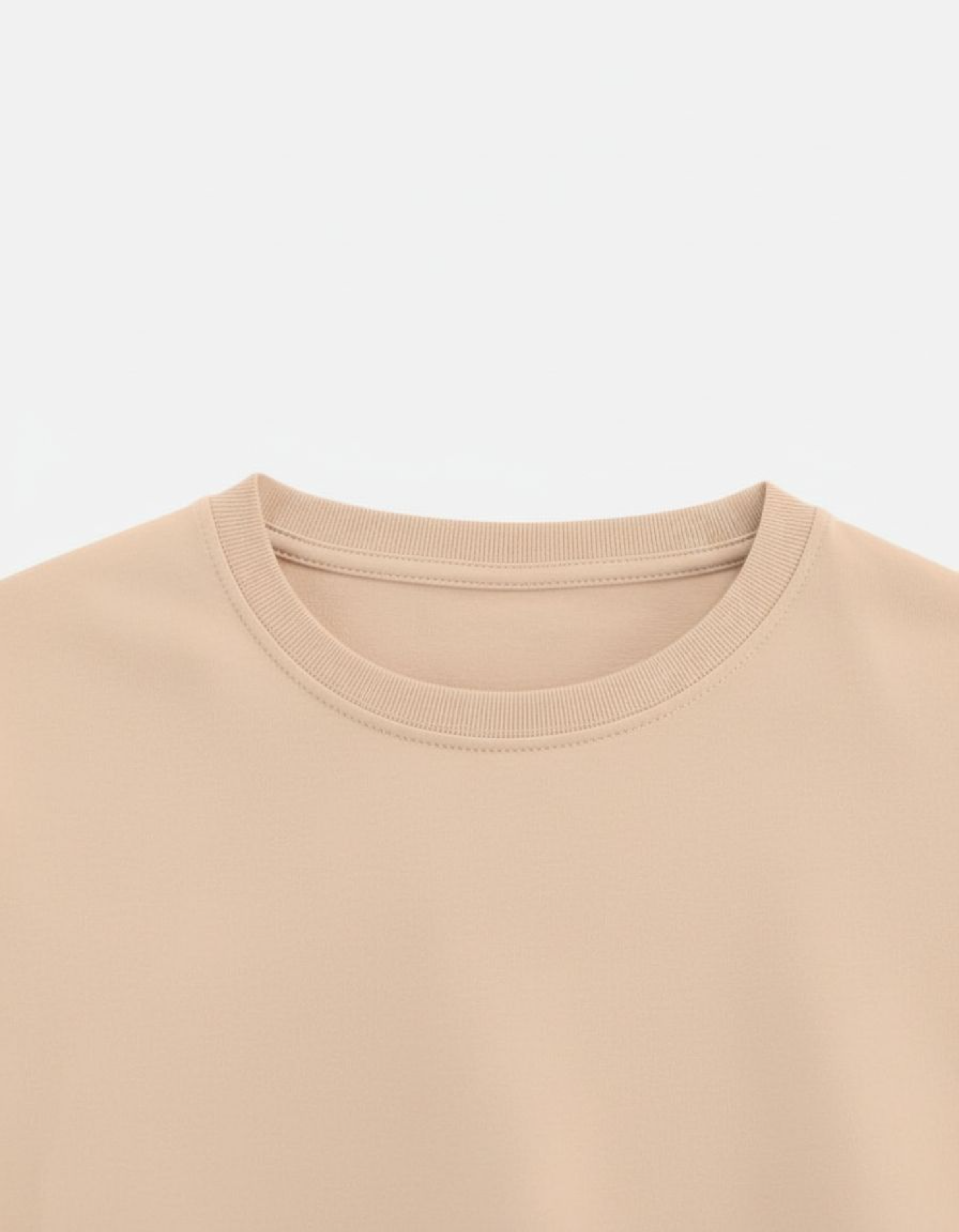 Solid Peach Regular Fit T-Shirt