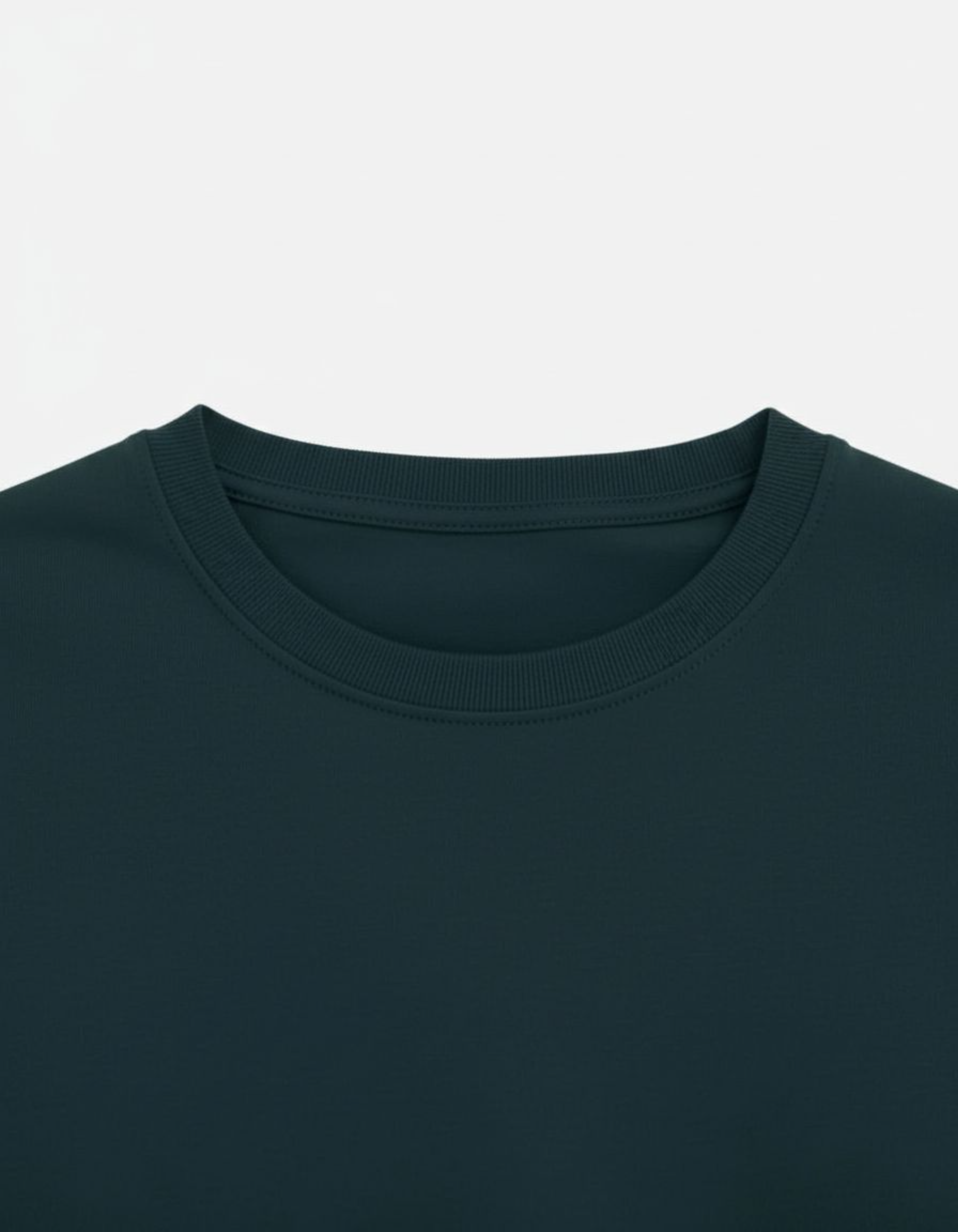 Solid Petrol Blue Regular Fit T-Shirt
