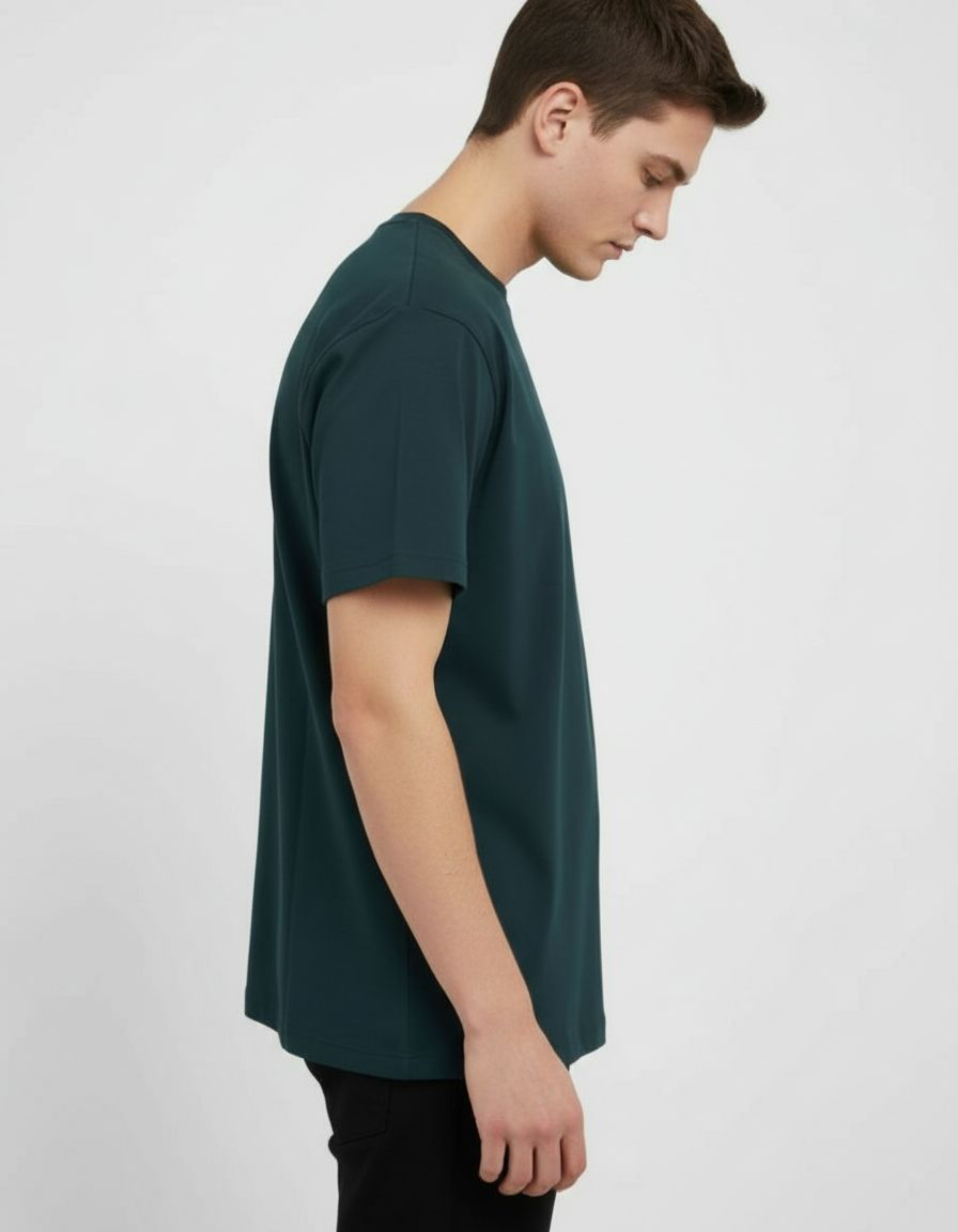 Solid Petrol Blue Regular Fit T-Shirt
