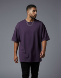 Solid Purple Oversized T-Shirt