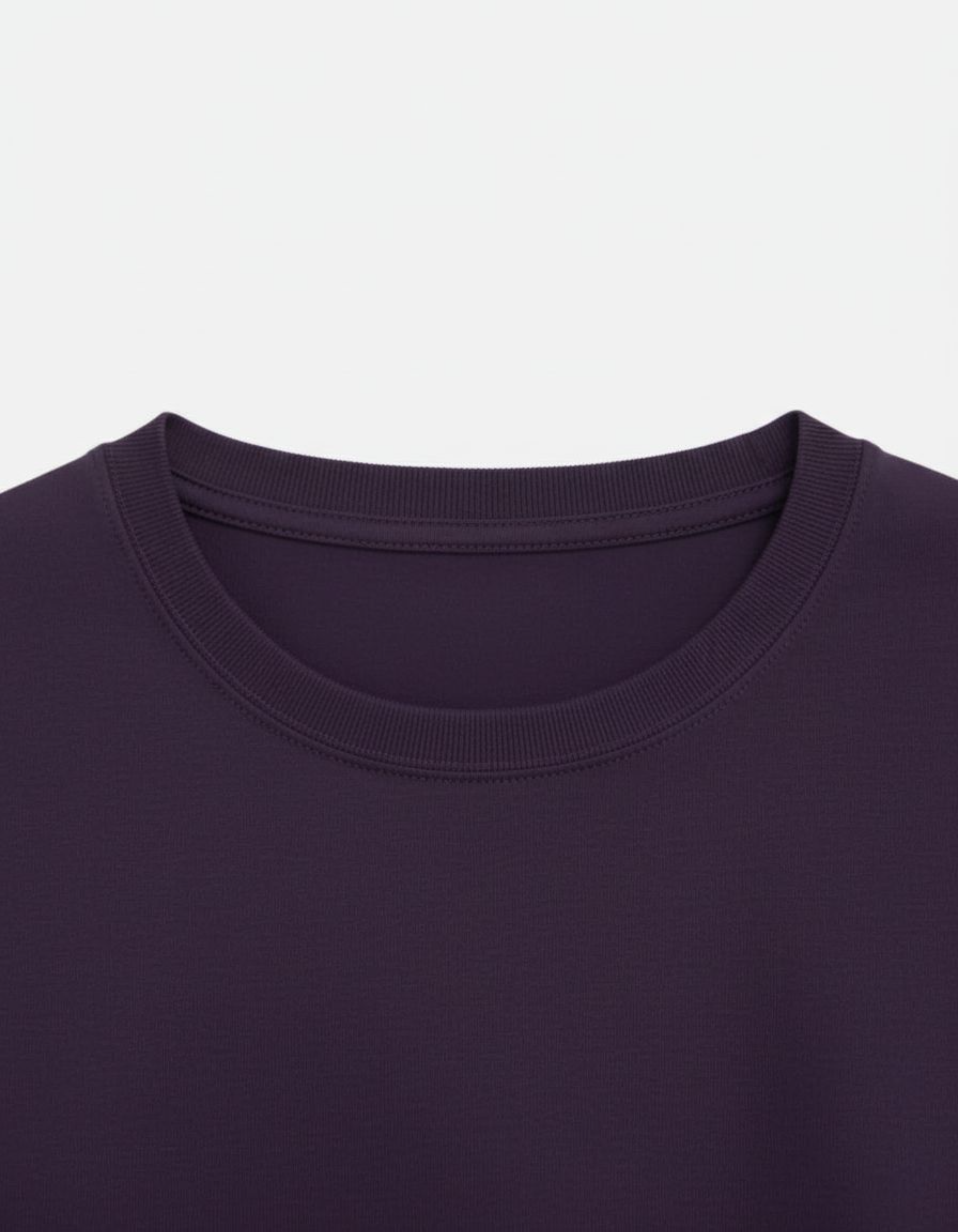 Solid Purple Regular Fit T-Shirt