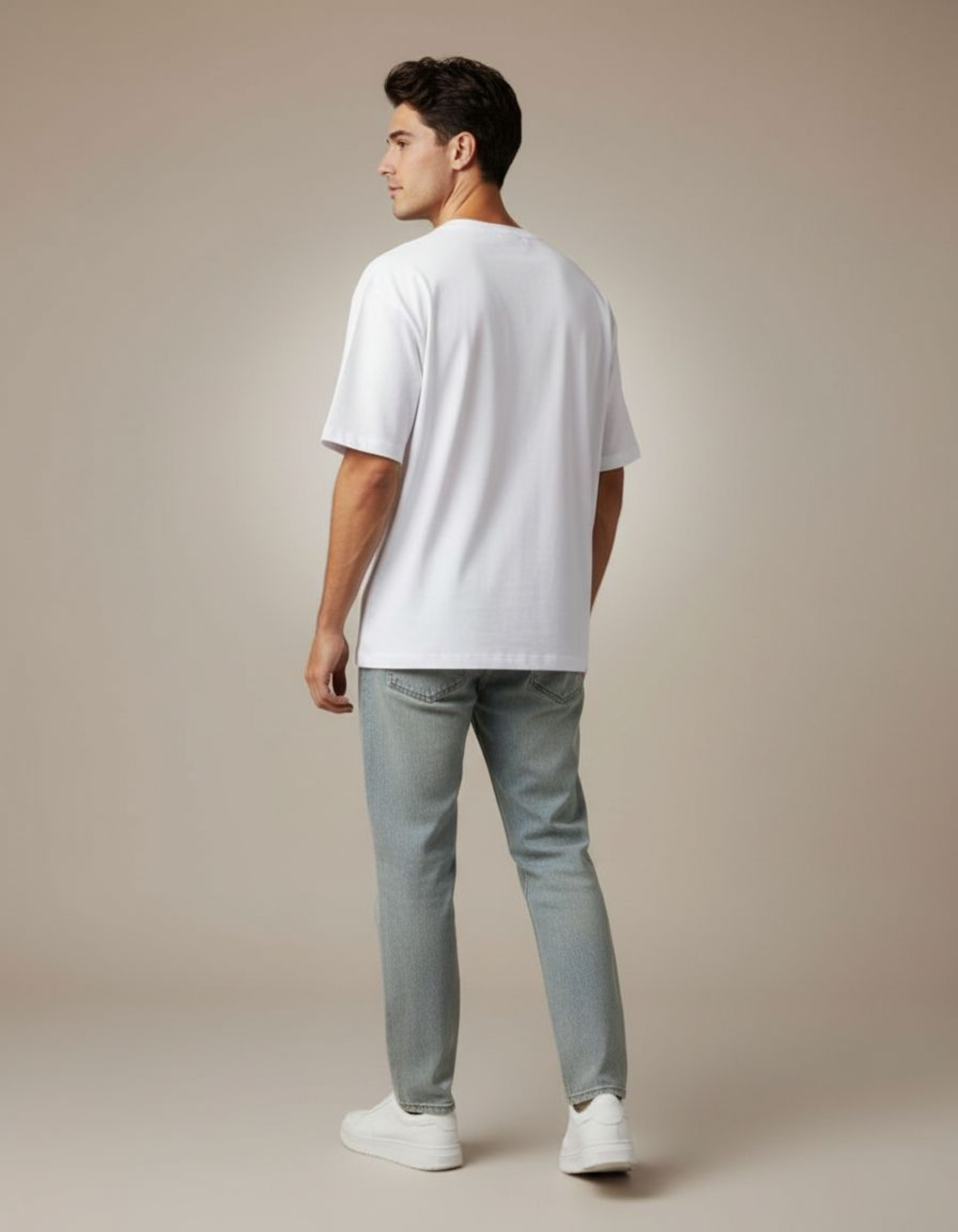 White Quite Rich Oversized Printed T-Shirt