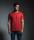 Solid Red Regular Fit T-Shirt