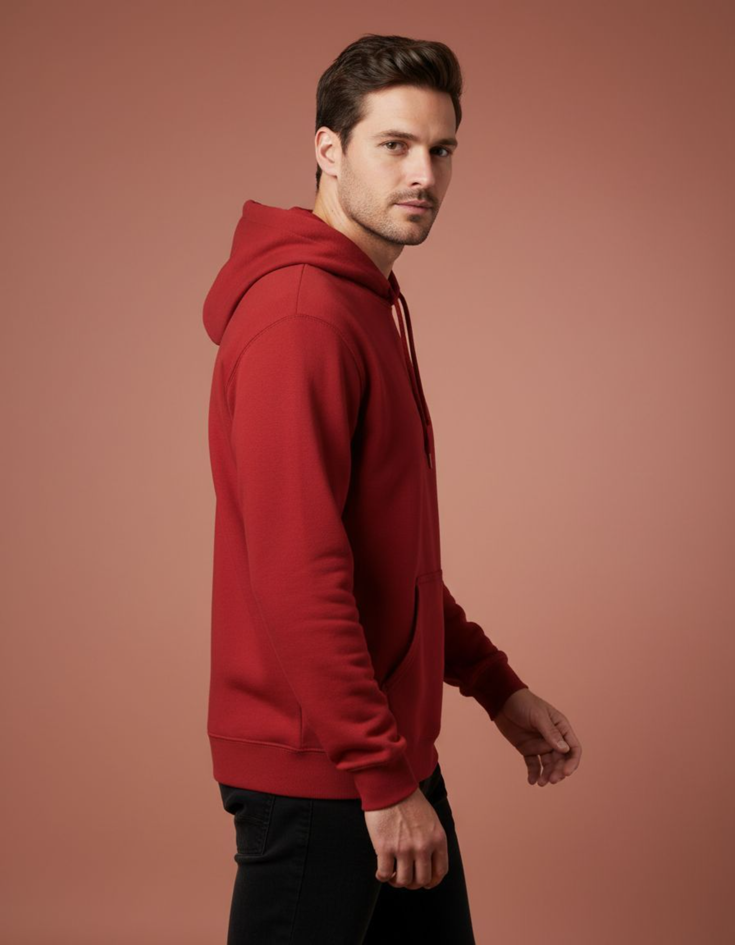 Solid Red Hoodie