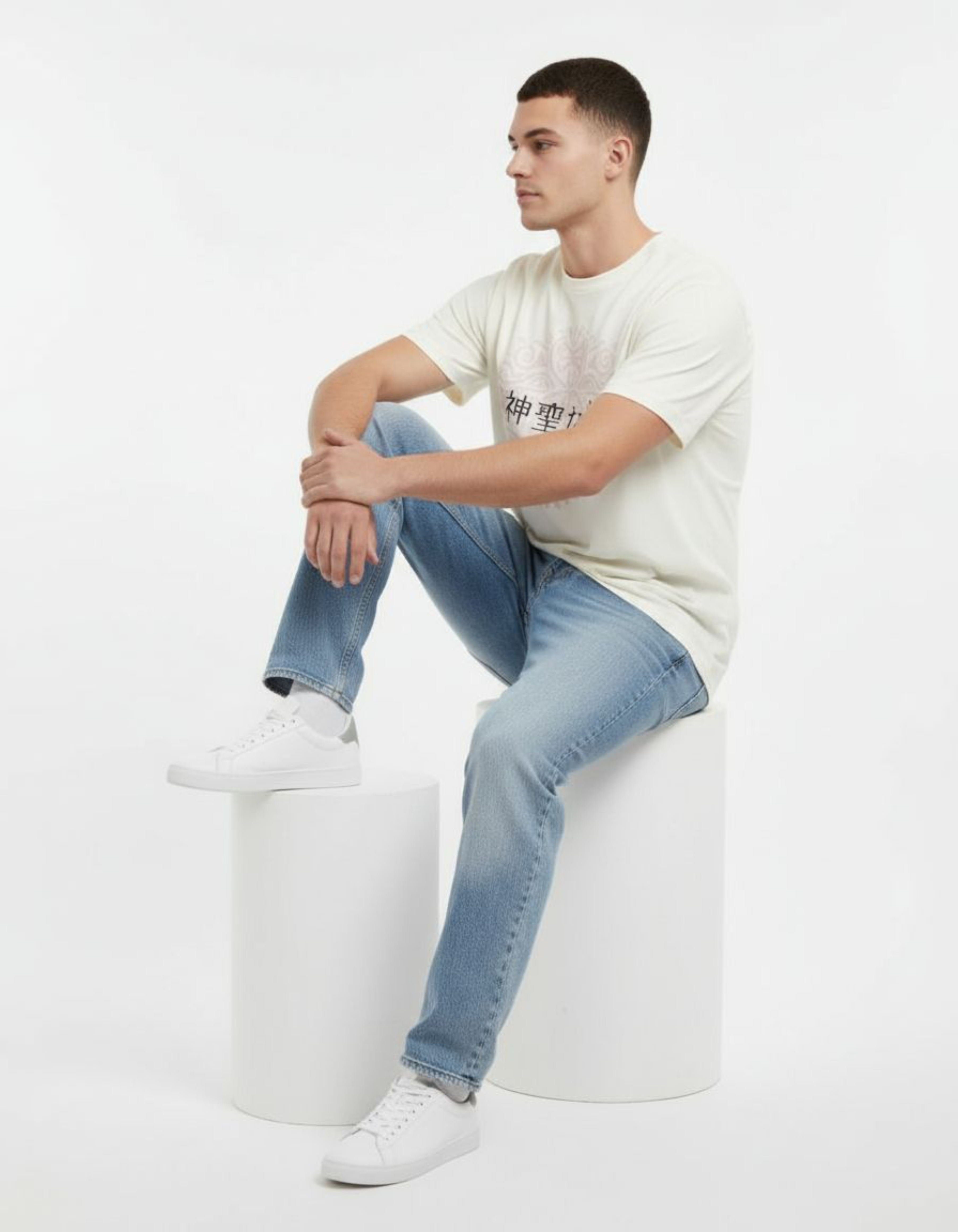 Off White Sacred Sight Printed T-Shirt