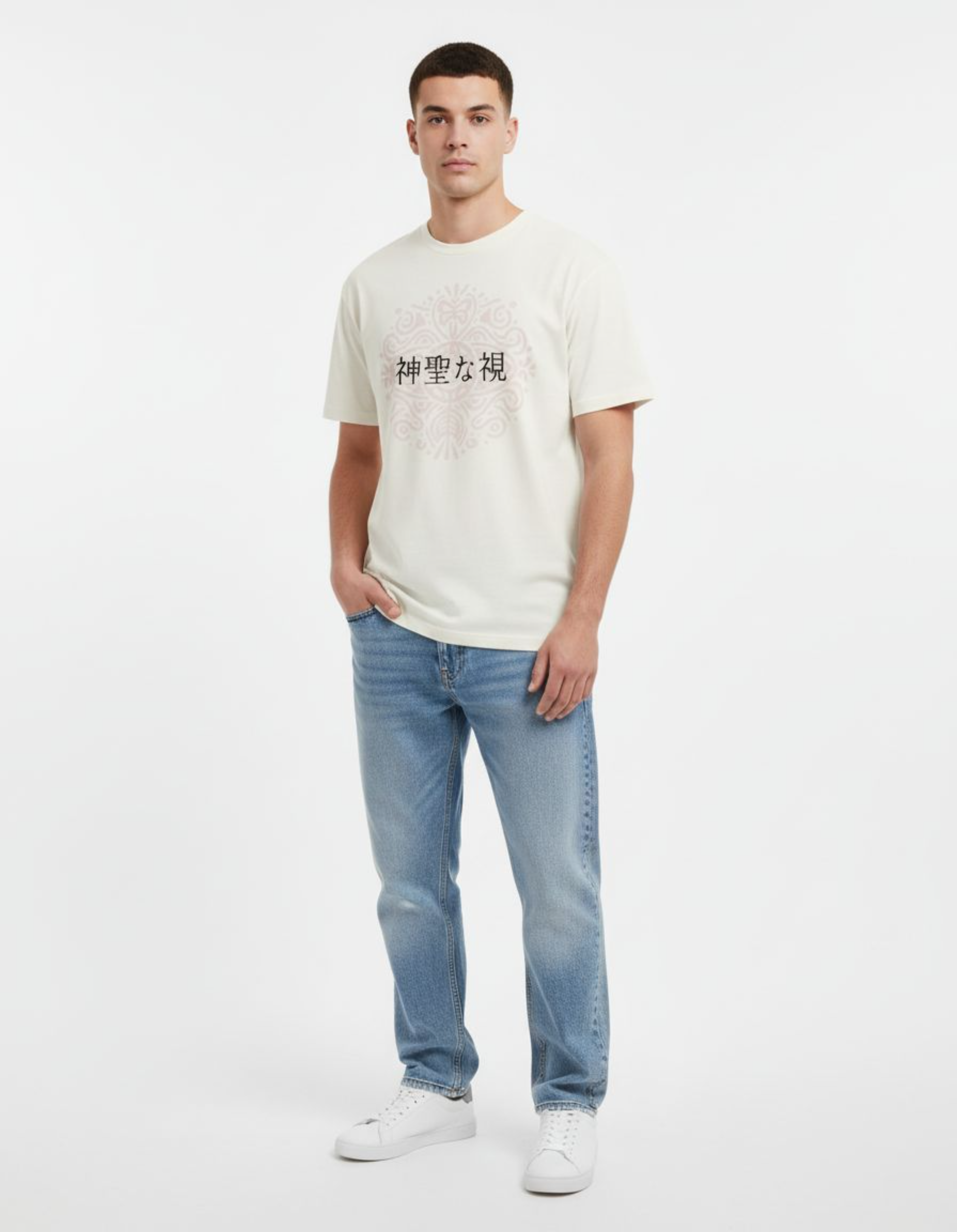 Off White Sacred Sight Printed T-Shirt