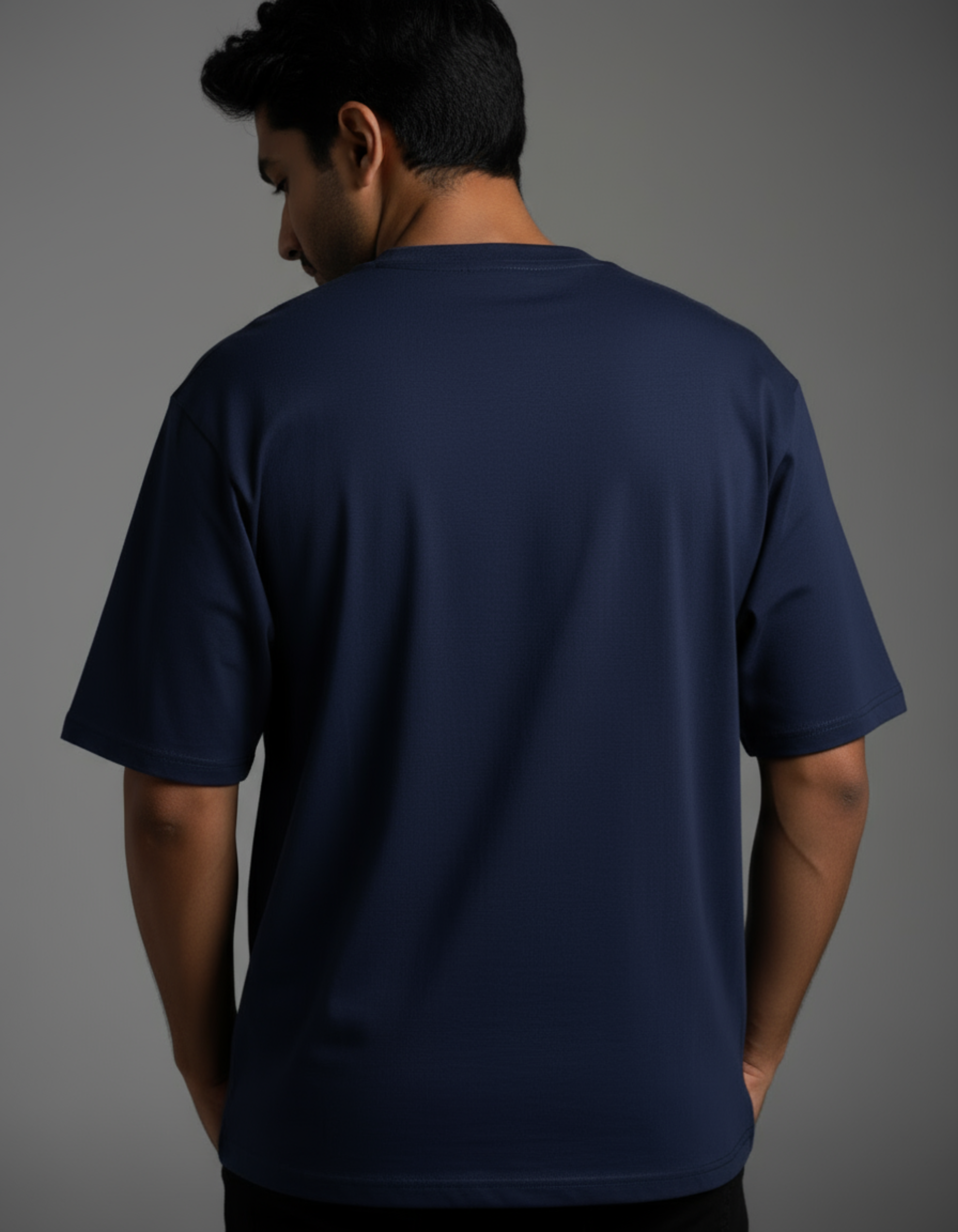 Royal Blue Strength Printed Oversized T-Shirt