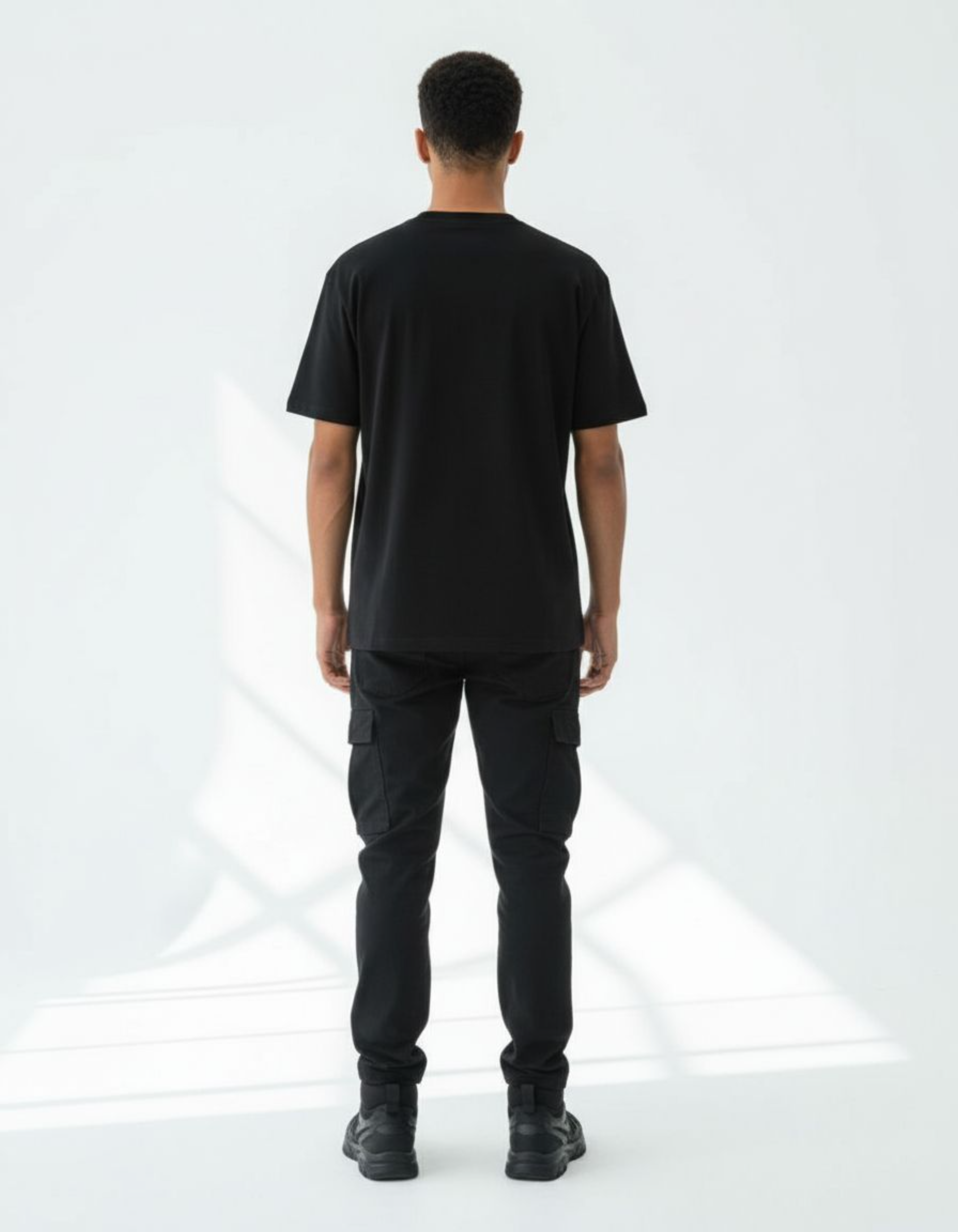 Black The Unseen Force Typography T-Shirt