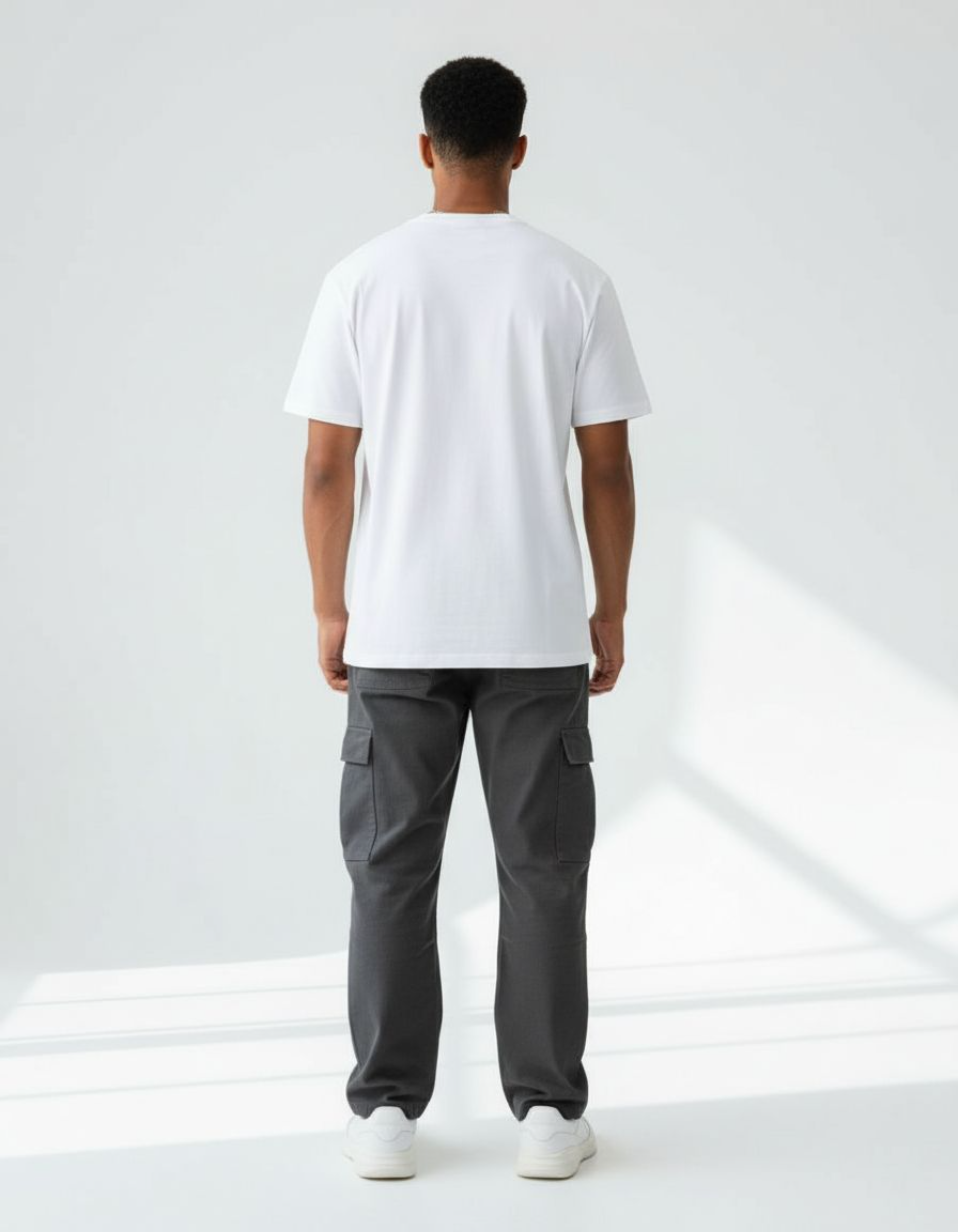 White The Unseen Force Typography T-Shirt