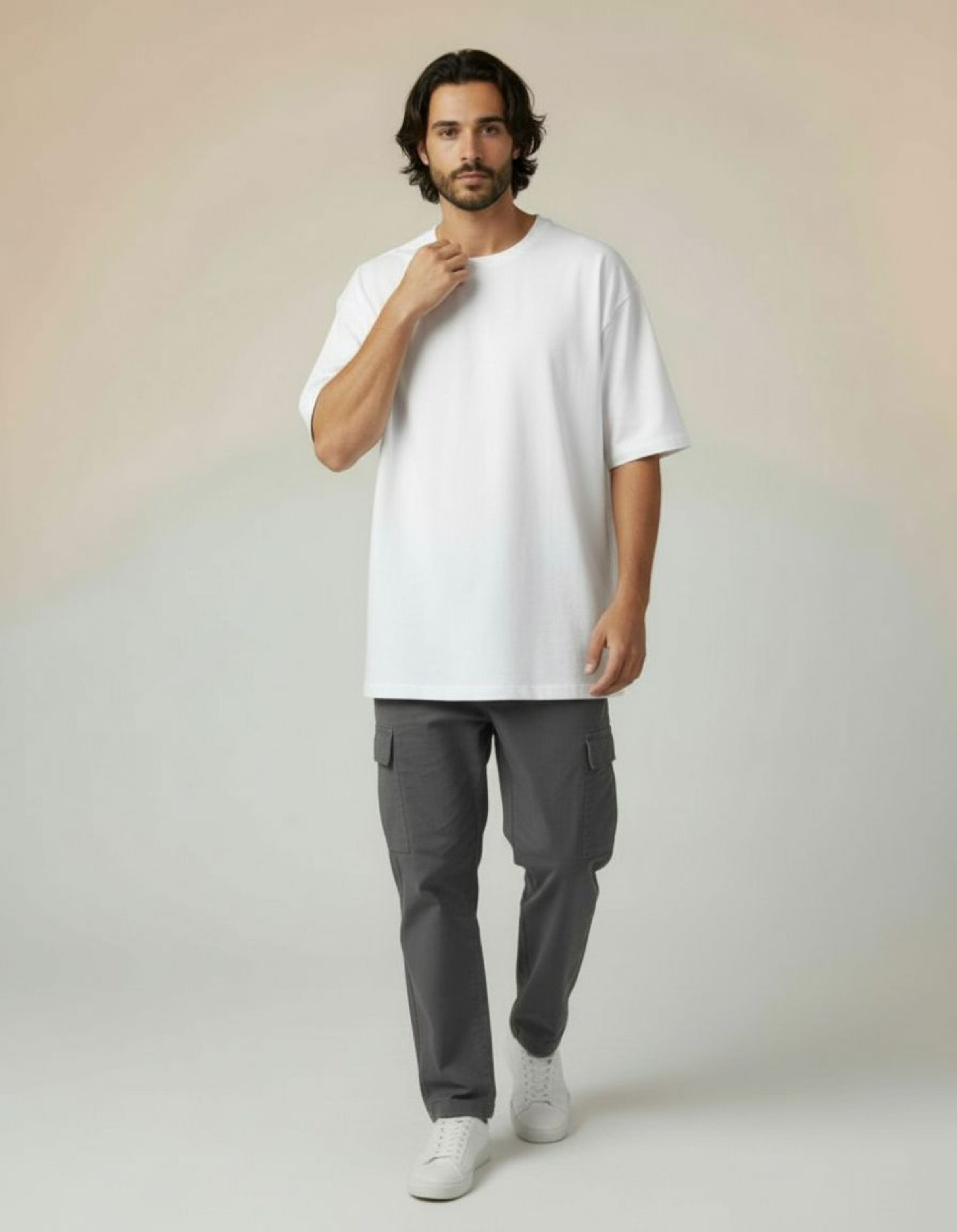 Solid White Oversized T-Shirt