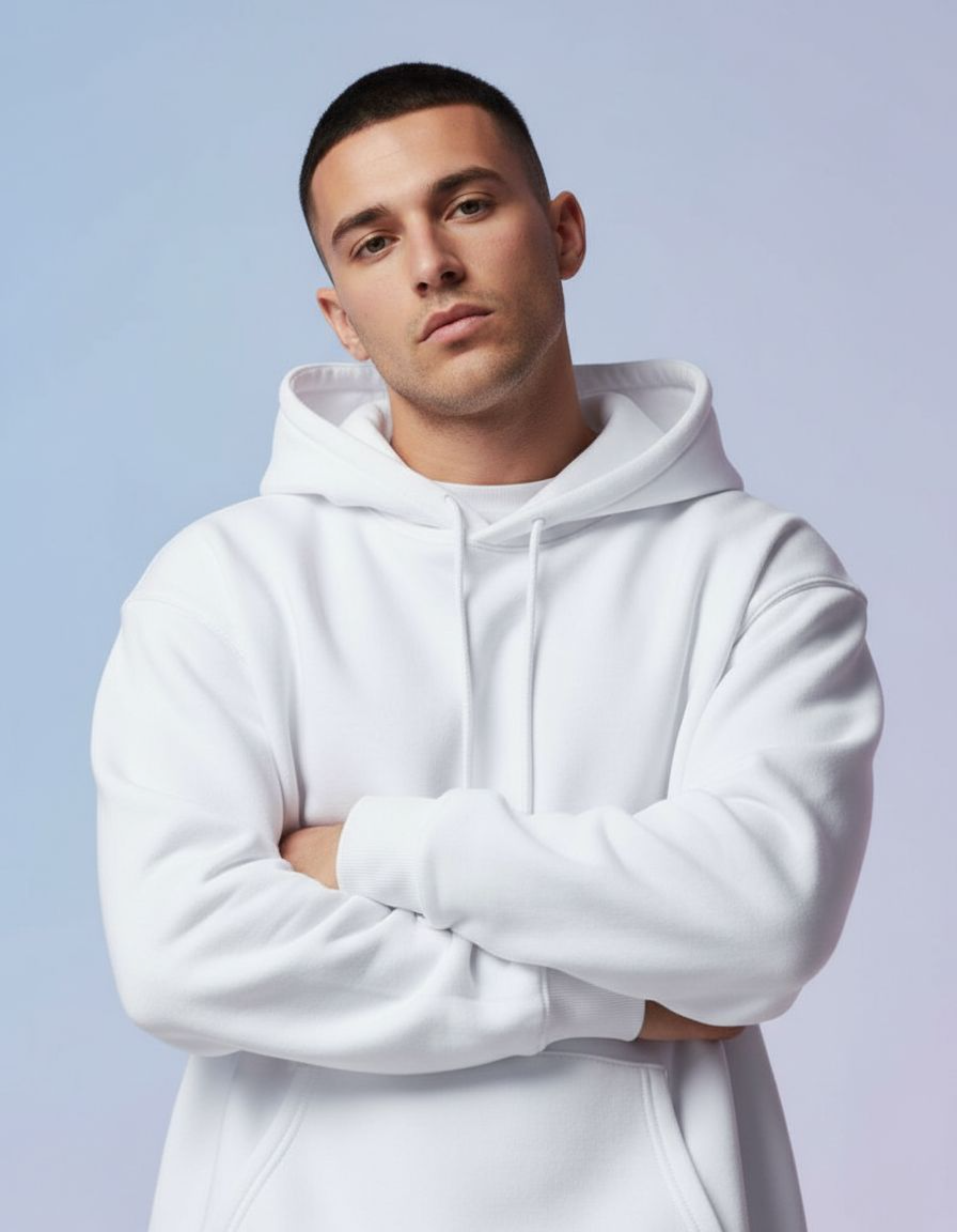 Basic White Oversized Hoodie
