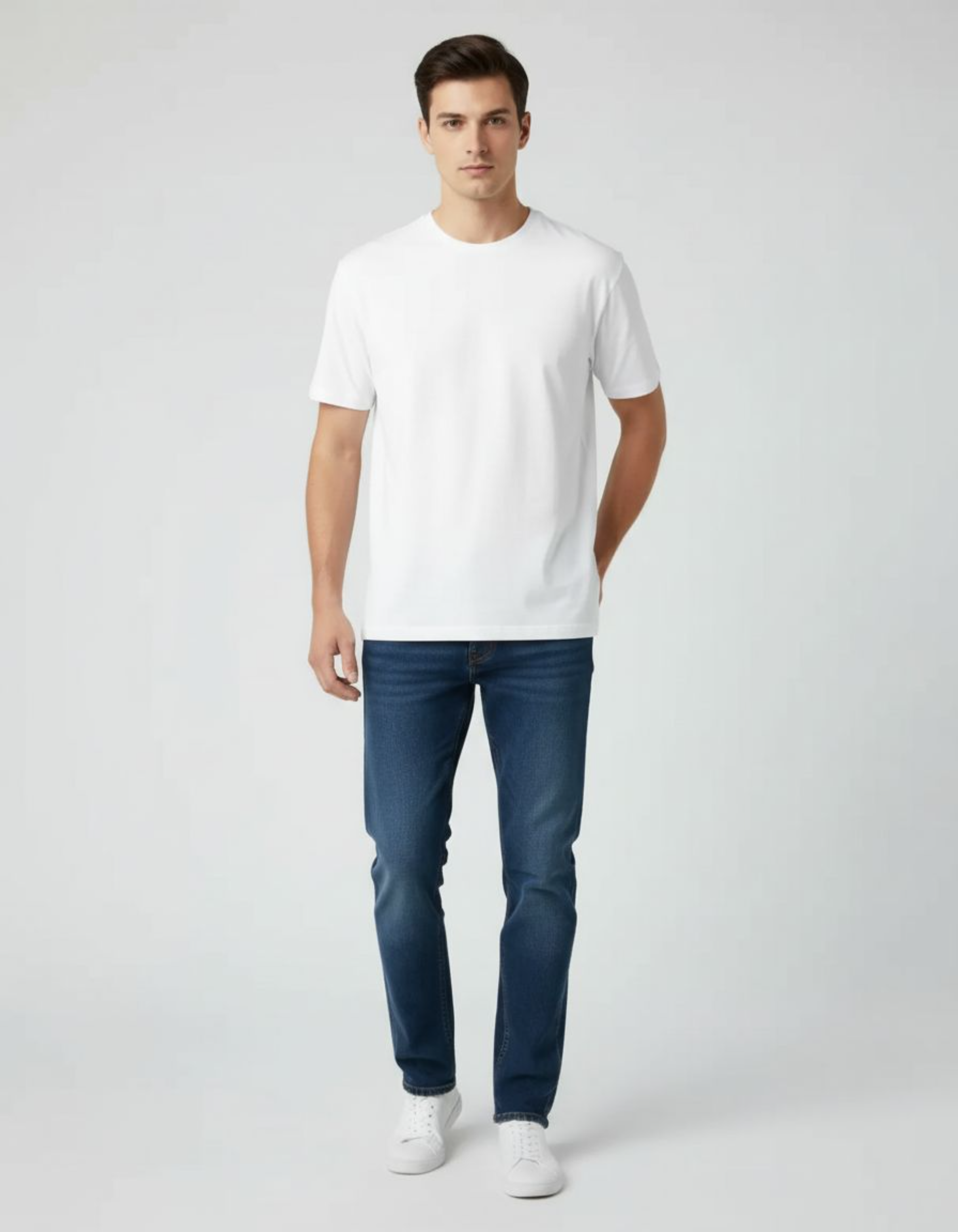 Solid White Regular Fit T-Shirt