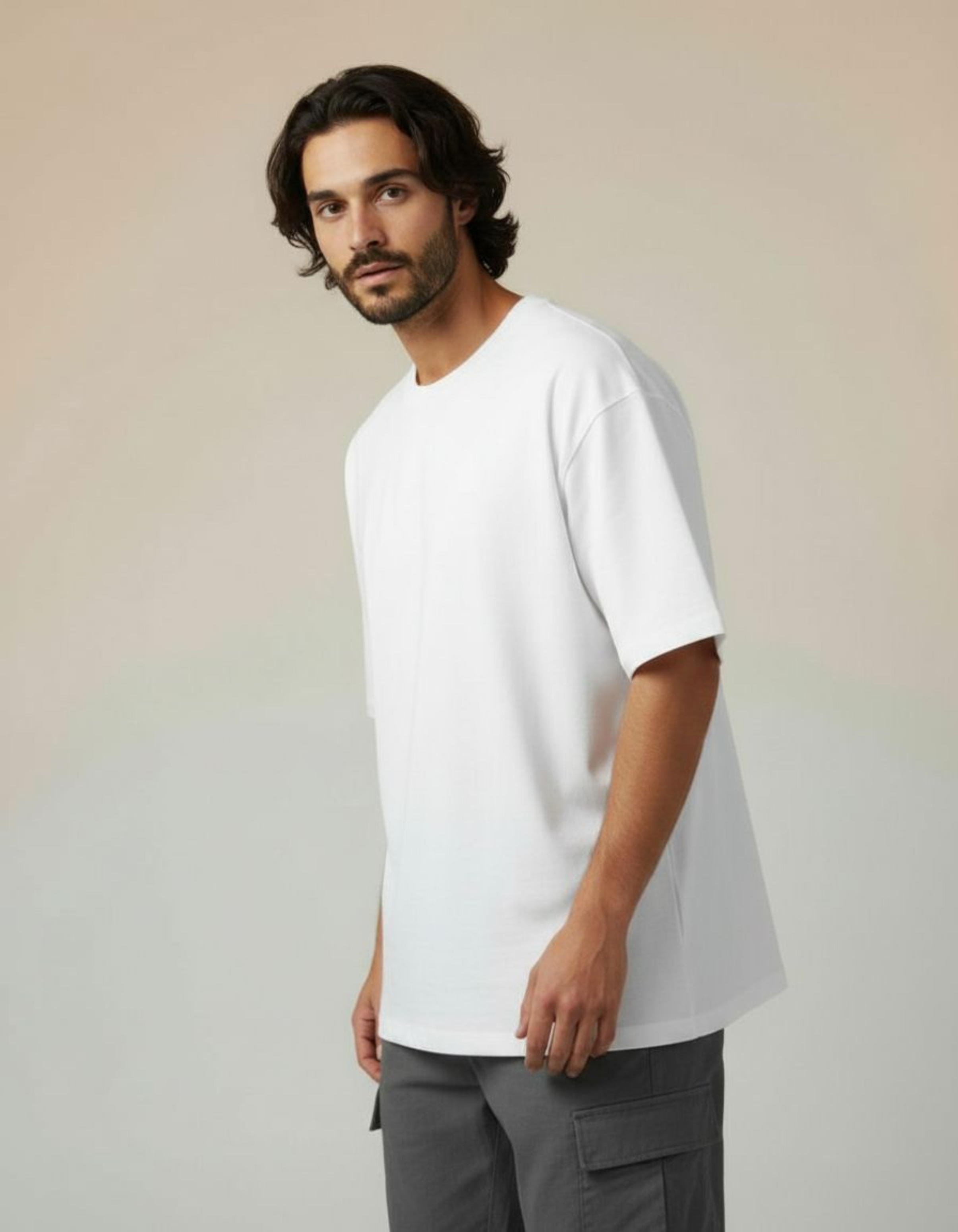 Solid White Oversized T-Shirt