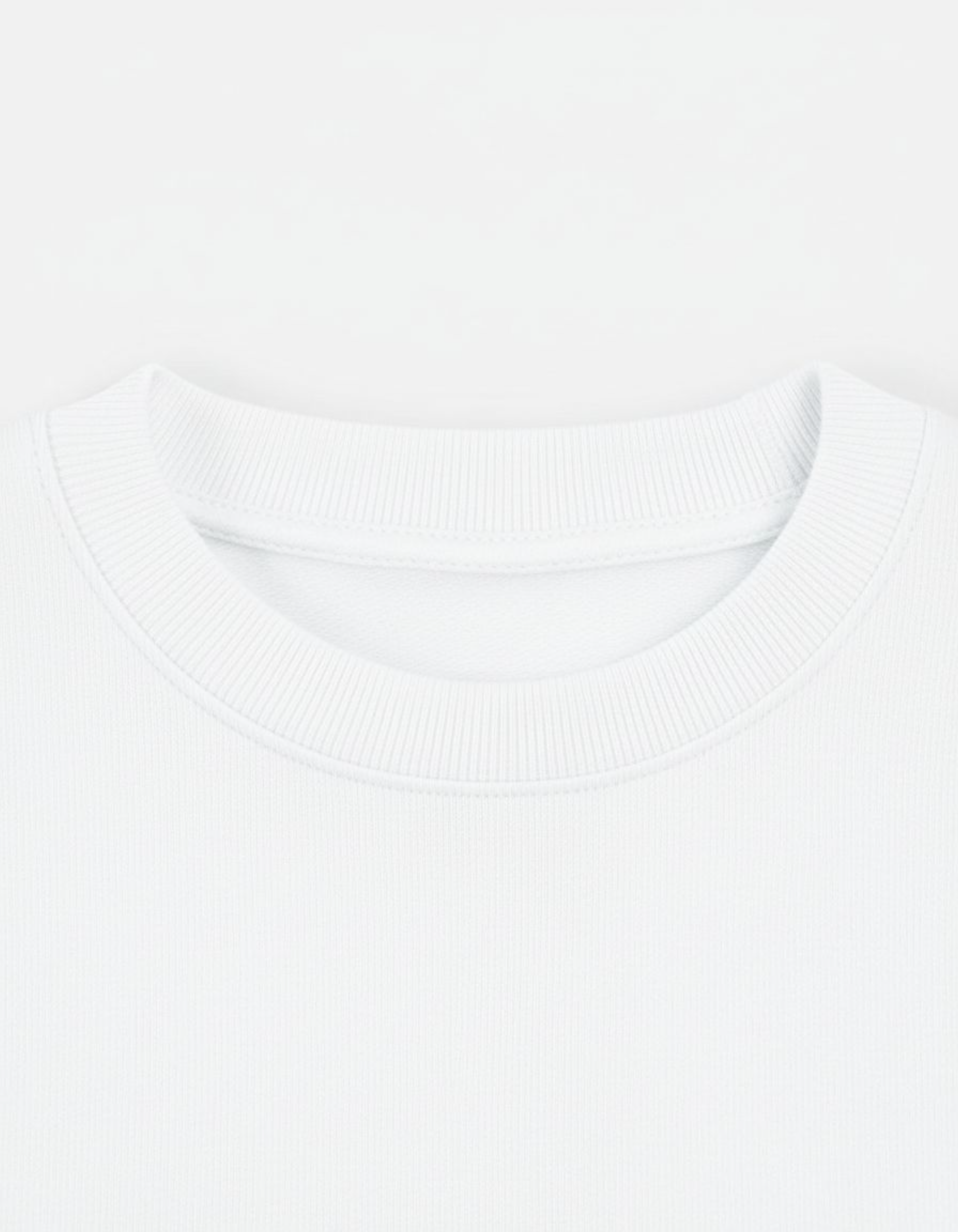 Solid White Sweatshirt