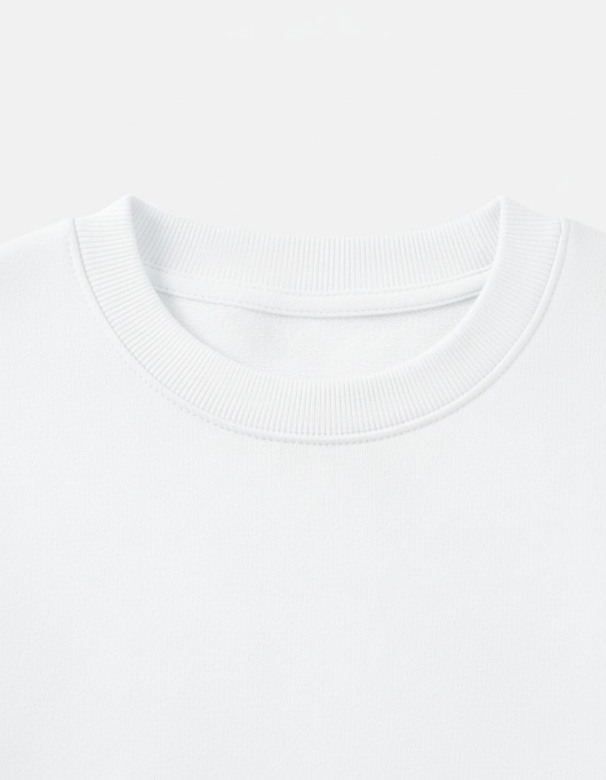 Solid White Oversized Sweatshirt