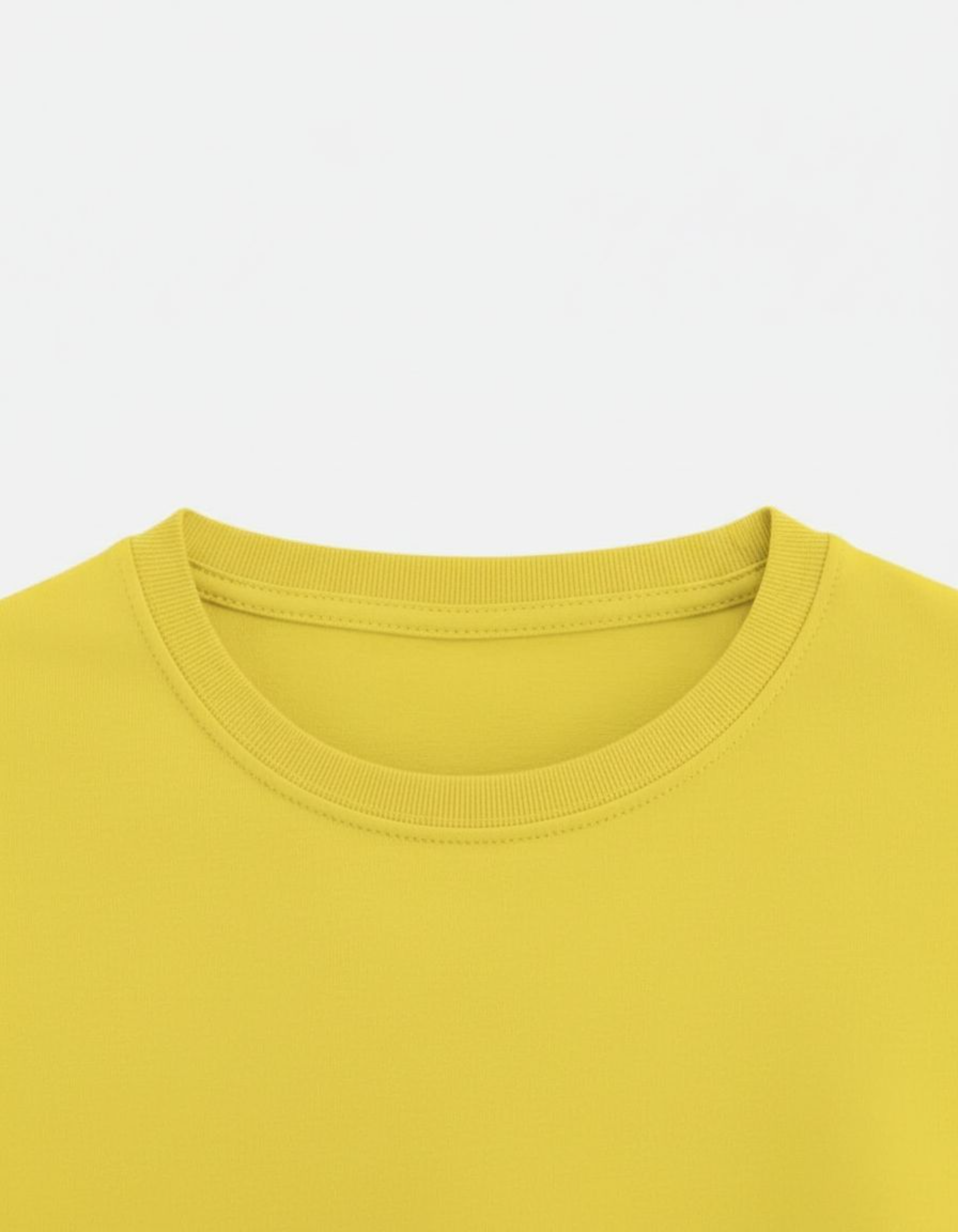 Solid Yellow Regular Fit T-Shirt